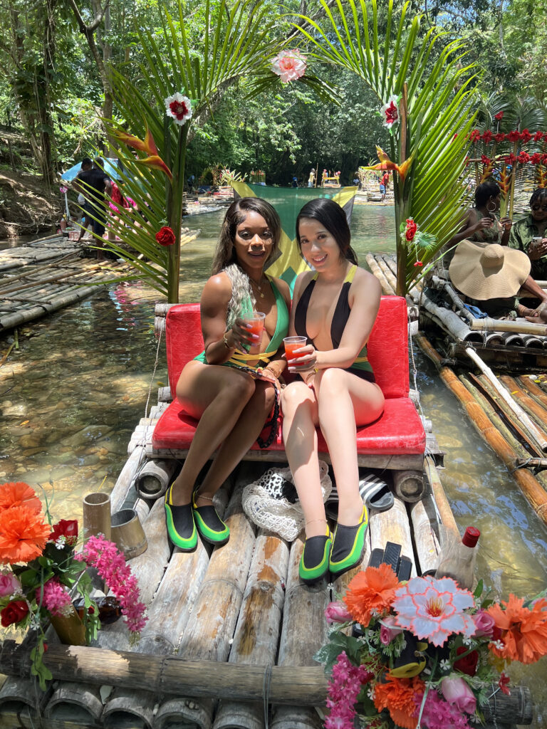 Bamboo Rafting with Limestone massage in Montego Bay with Easy Vibes Tours