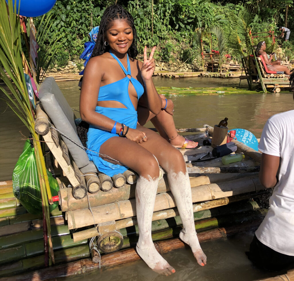 bamboo rafting with limestone massage