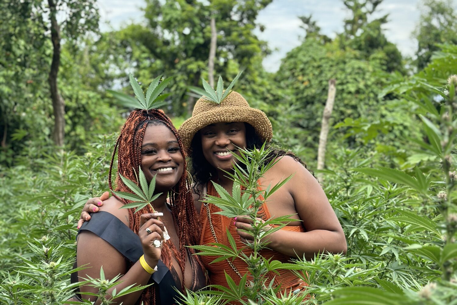 Easy Vibes Tours clients enjoying the farm